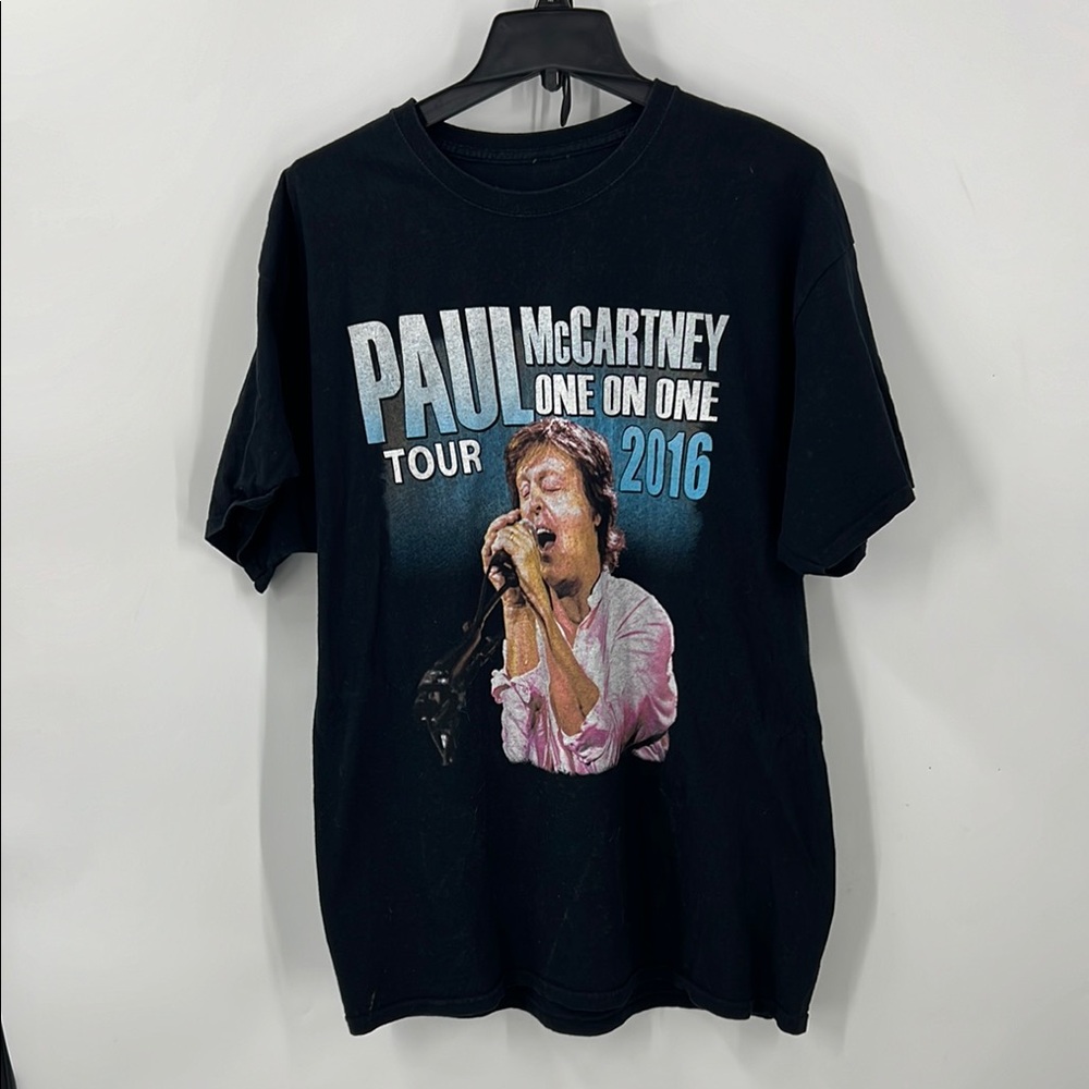 Paul McCartney one on one tour 2016 cotton band T-shirt L unisex